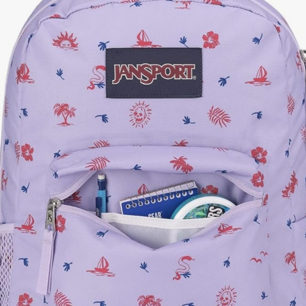 JanSport Cross Town Backpack Lagoon Luau NWT in Original Packaging - Picture 7 of 9